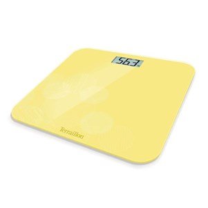 TERRAILLON Pèse Personne Numérique Curve Jaune