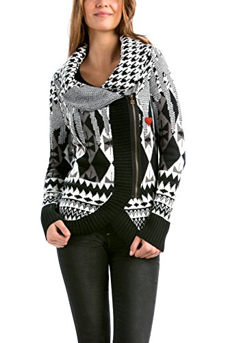 Desigual Doris - Pull - Manches longues - Femme - Noir (Negro) - FR: 44 (Taille fabricant: XXL)