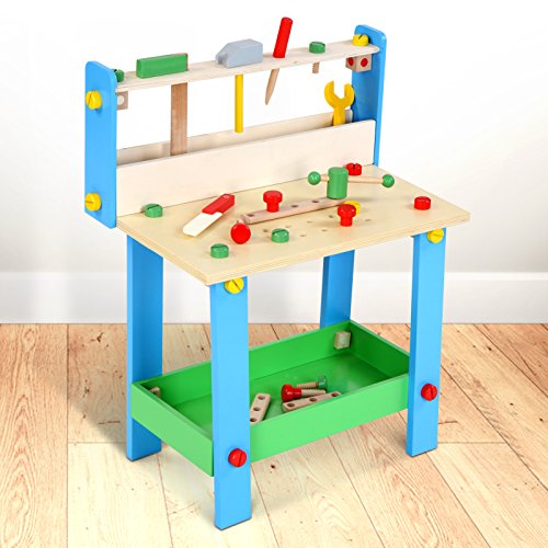 Etabli pour enfants - grands set d'accessoires - en MDF - 3 modèles différents Etabli pour enfants - grands set d'accessoires - en MDF - 3 modèles différents