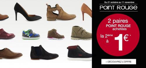 La Halle aux Chaussures : la 2ème paire à 1 &euro; 