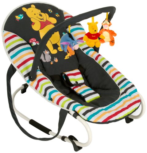 Hauck Transat - Bungee Deluxe, Winnie noir - rayures colorés Hauck Transat - Bungee Deluxe, Winnie noir - rayures colorés