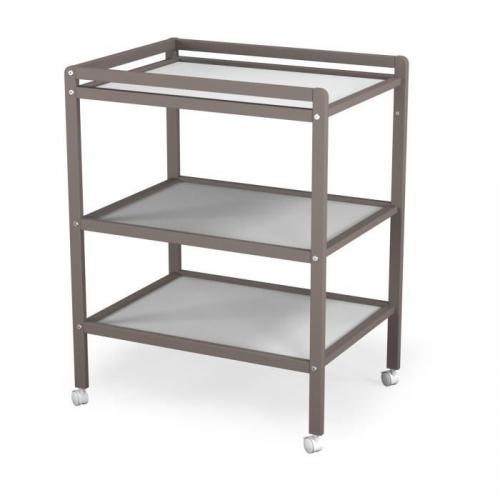 AT4 Table à Langer Gris/Taupe 2 étagères AT4 Table à Langer Gris/Taupe 2 étagères