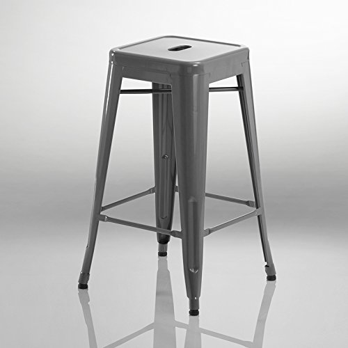 Duhome 583 tabouret de bar en métal / fer empilable GRIS Duhome 583 tabouret de bar en métal / fer empilable GRIS