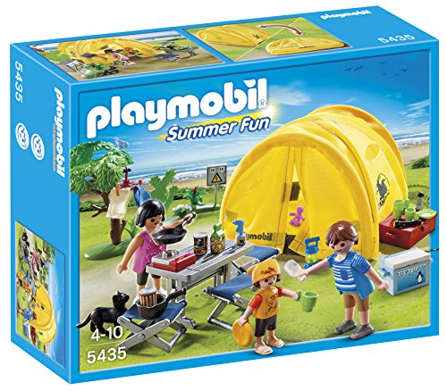 Playmobil - 5435 - Figurine - Famille Et Tente De Camping