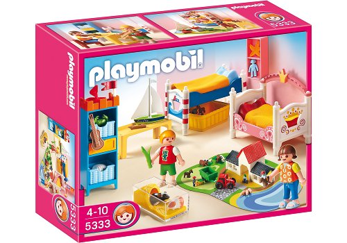Playmobil - 5333 - Jeu de construction - Chambre des enfants avec lits décorés