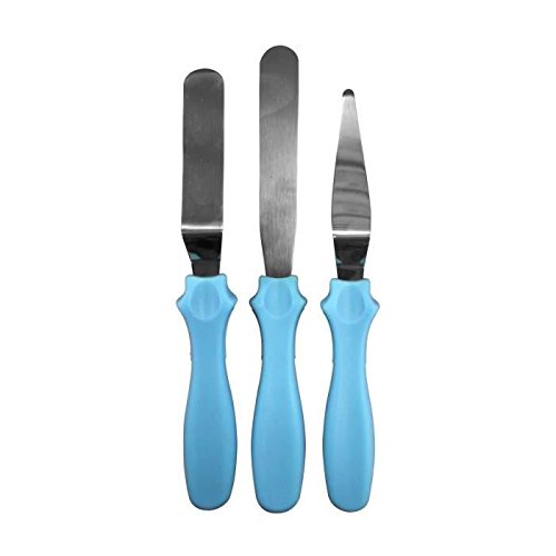 LILY COOK-LILY COOK 3 Spatules Spécial Glacage Bleu LILY COOK-LILY COOK 3 Spatules Spécial Glacage Bleu