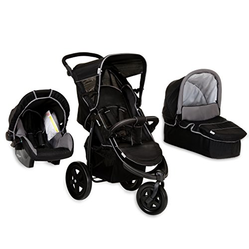 Hauck, Pack poussette 3 roues Travel System Viper, Caviar/Gris, 106x55x107cm Hauck, Pack poussette 3 roues Travel System Viper, Caviar/Gris, 106x55x107cm
