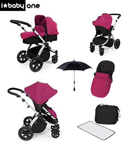 Poussette Combinée Trio 3 en 1 Ibaby One Pink Poussette Combinée Trio 3 en 1 Ibaby One Pink