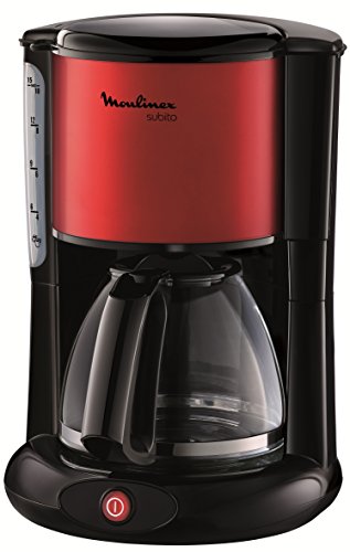 Moulinex FG360D11 Subito Cafetière Noir/Inox Rouge Moulinex FG360D11 Subito Cafetière Noir/Inox Rouge