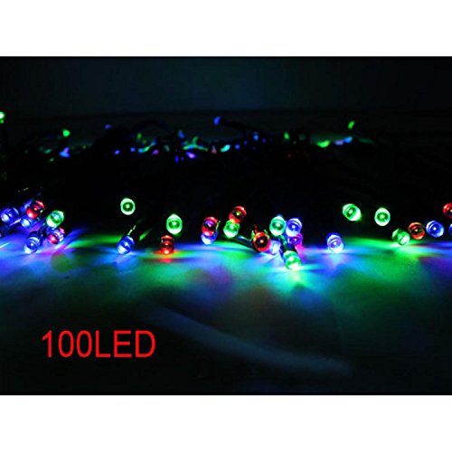 Vococal® 100 LED 12M Chaîne De Puissance Solaire Guirlande Lumineuse Pour Fête de Mariage de Noël Intérieur Extérieur Jardin Multicolore Vococal® 100 LED 12M Chaîne De Puissance Solaire Guirlande Lumineuse Pour Fête de Mariage de Noël Intérieur Extérieur Jardin Multicolore