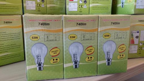 Gratuit Lot de 6 Ampoules 53W B22 Gratuit Lot de 6 Ampoules 53W B22