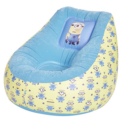 Worlds Apart 865586 Les Minions Fauteuil Poire Gonflable Jaune/Bleu 68 x 78 x 78 cm Worlds Apart 865586 Les Minions Fauteuil Poire Gonflable Jaune/Bleu 68 x 78 x 78 cm