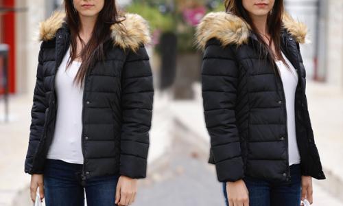 Doudoune femme à capuche 