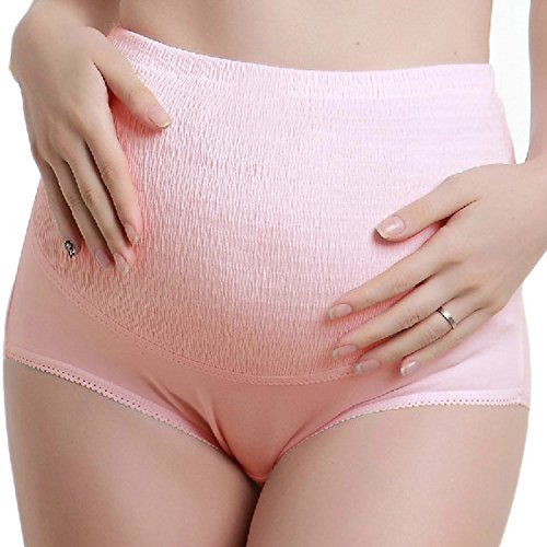 culotte d'allaitement femme culotte de maternite Slip en coton reglable rose,Taille L