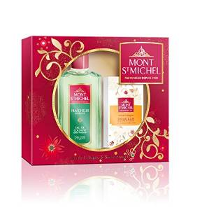 Mont Saint Michel Coffret 2 Produits Fraîcheur Intense Eau de Cologne Flacon 250 ml/Savon Douceur 125g