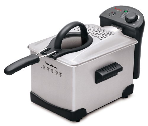 Moulinex AM101510 Easy Pro Friteuse Noir/Inox 2100 W Moulinex AM101510 Easy Pro Friteuse Noir/Inox 2100 W