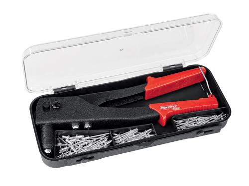 Coffret Pince à Riveter- 3 forets -100 Rivets Borgnes Coffret Pince à Riveter- 3 forets -100 Rivets Borgnes