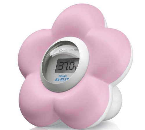 Philips AVENT SCH550/21 Bath and Room Thermometer Pink by Philips AVENT