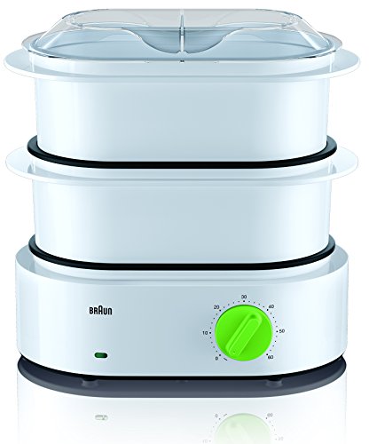 Braun FS3000 Cuiseur Vapeur Electrique Blanc/Vert 33 x 31 x 19,5 cm Braun FS3000 Cuiseur Vapeur Electrique Blanc/Vert 33 x 31 x 19,5 cm