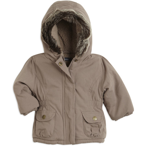 IN EXTENSO Parka à capuche fourrée bébé