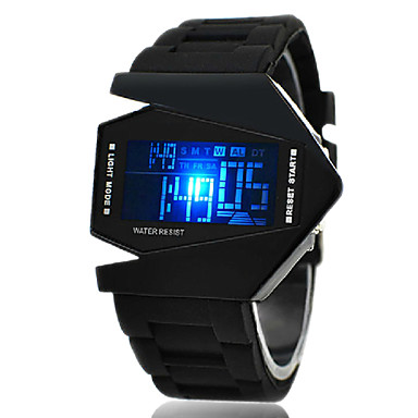 Montre LED Unisexe en Silicone (Noire) Montre LED Unisexe en Silicone (Noire)