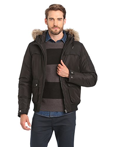Jack & Jones Zone - Parka - Manches longues - Homme - Noir (Black/Slim Fit) - FR : Large (Taille Fabricant : L) Jack & Jones Zone - Parka - Manches longues - Homme - Noir (Black/Slim Fit) - FR : Large (Taille Fabricant : L)