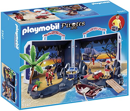 Playmobil - A1502642 - Jeu De Construction - Valise Ile Au Trésor Des Pirates Playmobil - A1502642 - Jeu De Construction - Valise Ile Au Trésor Des Pirates