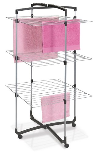 Metaltex Faro Plus / 405773039 Séchoir à linge 3 étages Argent/noir Metaltex Faro Plus / 405773039 Séchoir à linge 3 étages Argent/noir