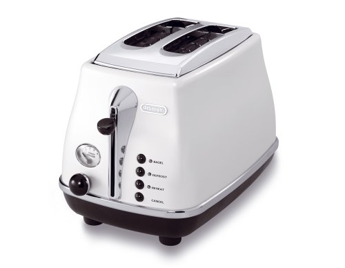 De' Longhi CTO2003W Grille-Pain/Toaster Grille-Pain Icona 2 Tranches Blanc De' Longhi CTO2003W Grille-Pain/Toaster Grille-Pain Icona 2 Tranches Blanc