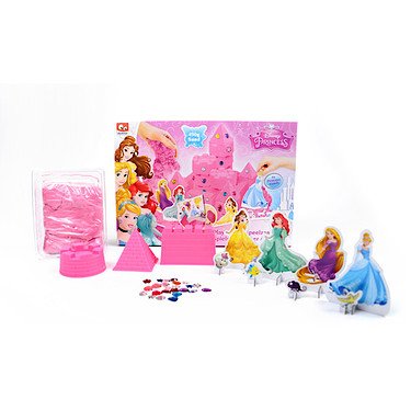 Disney Princess - Le Château des Princesses - Set de Sable à Modeler + 4 Silhouettes