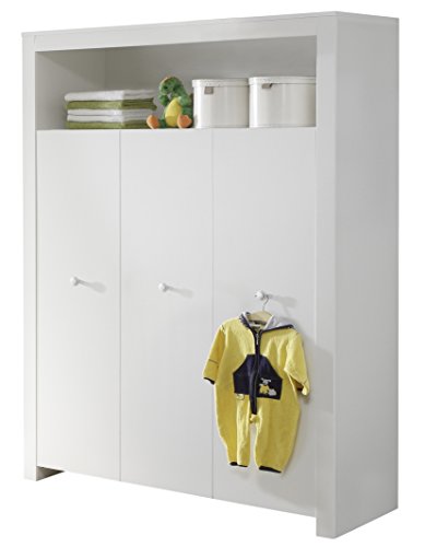Maisonnerie 1553-613-01 Chambre Bébé Création Olivia Armoire Blanc, LxHxP 130x186x54 cm Maisonnerie 1553-613-01 Chambre Bébé Création Olivia Armoire Blanc, LxHxP 130x186x54 cm