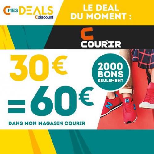 Payer 30&euro; = 60&euro; dans Les Magasins COURIR