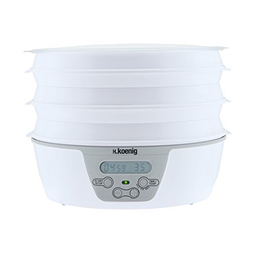 H.Koenig DSY500 Déshydrateur Alimentaire Blanc 39 x 37 x 27,5 cm H.Koenig DSY500 Déshydrateur Alimentaire Blanc 39 x 37 x 27,5 cm