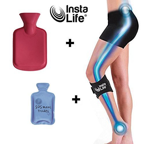 Pack de 2 Insta Life + Bouillotte 500 ML + Chaufferette Bouillotte Pack de 2 Insta Life + Bouillotte 500 ML + Chaufferette Bouillotte