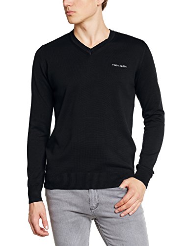 Teddy Smith Pulser - Pull - Col V - Manches longues - Homme - Noir - Large (Taille fabricant: L) Teddy Smith Pulser - Pull - Col V - Manches longues - Homme - Noir - Large (Taille fabricant: L)