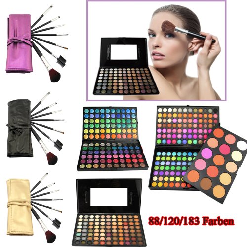 Palette de maquillage Pro Ombre à paupières Fard à paupières Set 120 Couleur + Brosse - MR305 Palette de maquillage Pro Ombre à paupières Fard à paupières Set 120 Couleur + Brosse - MR305