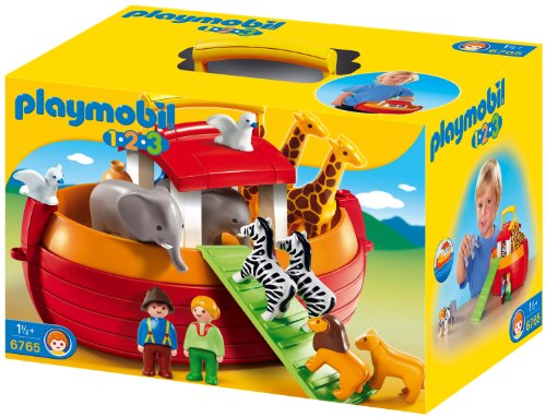 Playmobil 1.2.3 - 6765 - Arche de Noé transportable(1 an et demi +) Playmobil 1.2.3 - 6765 - Arche de Noé transportable(1 an et demi +)