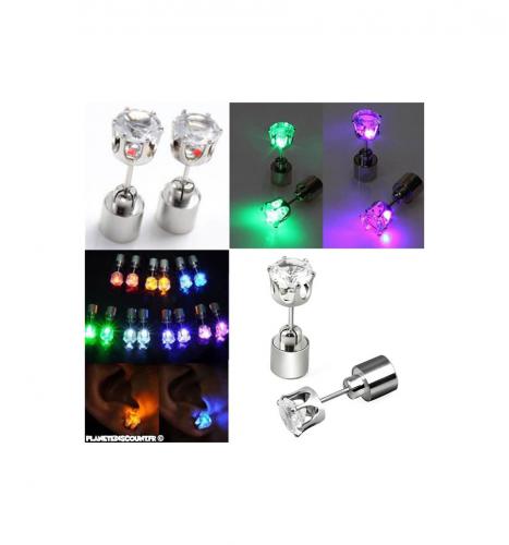 BOUCLES D'OREILLES LUMINEUSES LED BOUCLES D'OREILLES LUMINEUSES LED