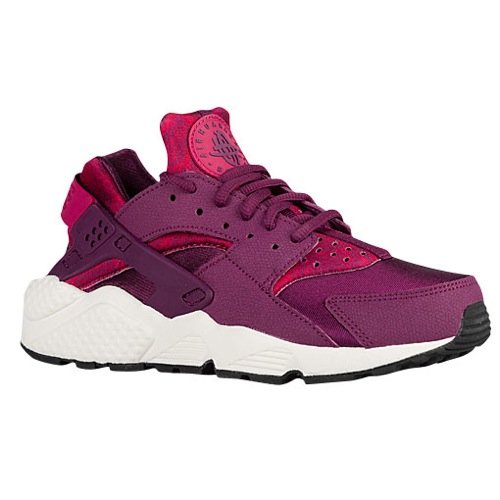nike femmes air huarache run imprimé basket course 725076 baskets - Mulberry/Black/Voile/Sport Fuchsia, 40