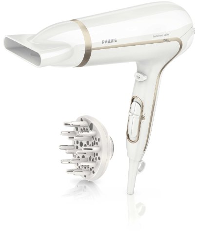 PHILIPS - HP8232/00 - Sèche-cheveux ThermoProtect Volume - 2200W, diffuseur de volume et fonction ionique, 6 combinaisons Vitesses/T°, Touche Air Froid