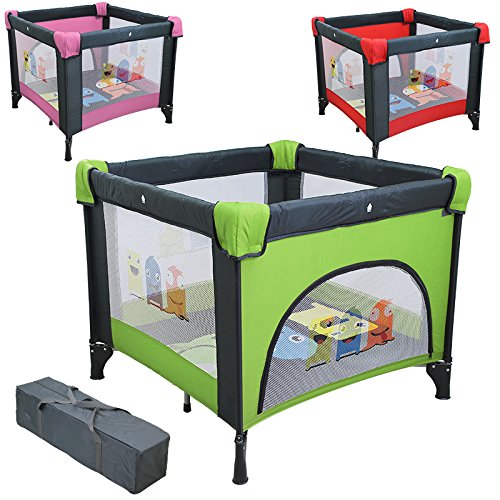 Monsieur Bébé ® Parc pliable 90cm x 90cm avec Matelas + Sac de transport - Trois coloris - Norme NF EN12227 Monsieur Bébé ® Parc pliable 90cm x 90cm avec Matelas + Sac de transport - Trois coloris - Norme NF EN12227