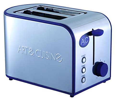 A&C Home 5892 Grill Pain Inox Aubergine 800 W