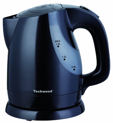 TECHWOOD - Bouilloire Sans Fil Noir 1,6L