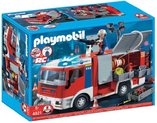 Playmobil - 4821 - Jeu de construction - Fourgon d'intervention de pompier Playmobil - 4821 - Jeu de construction - Fourgon d'intervention de pompier