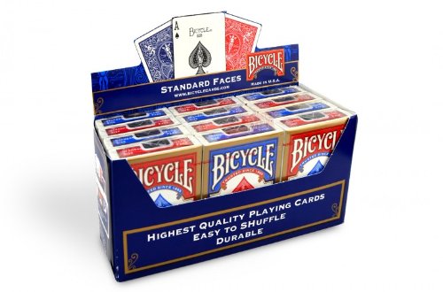 Cartouche de cartes Bicycle Standard (rouge et bleu) x12 Cartouche de cartes Bicycle Standard (rouge et bleu) x12
