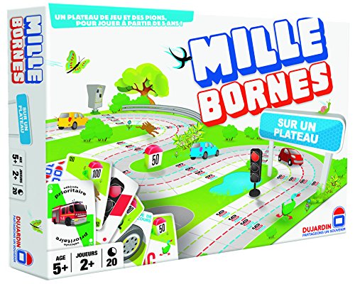 Dujardin - 59019 - Jeu de Plateau - Mille Bornes Le Grand Classique Plateau Dujardin - 59019 - Jeu de Plateau - Mille Bornes Le Grand Classique Plateau