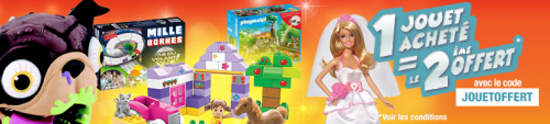 Auchan Jouet 1 acheté = 1 offert pour Noel 2015 Auchan Jouet 1 acheté = 1 offert pour Noel 2015