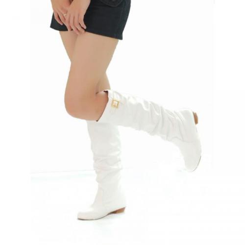 HEE GRAND Femme Fille Bottine de Cuir Longue Pl...