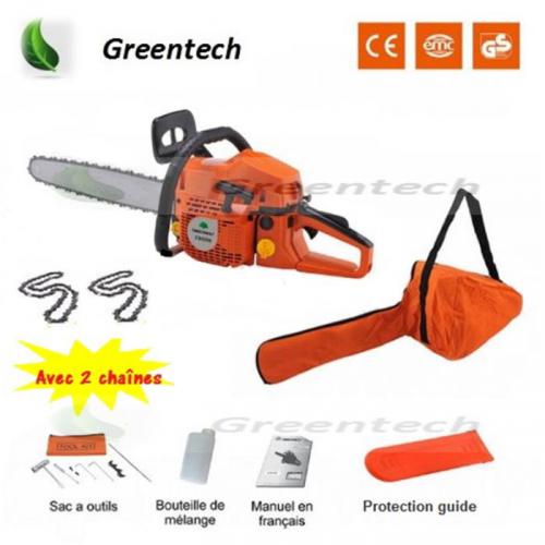 Greentech.Tronçonneuse 58 cm³ 500mm Greentech.Tronçonneuse 58 cm³ 500mm