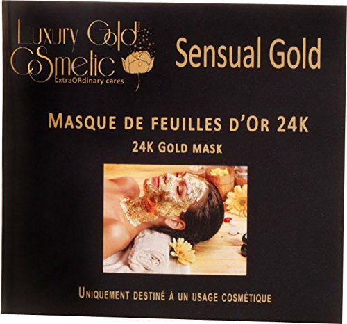 Masque visage - Feuilles d'Or 24K - Eclat immédiat - Lissant Masque visage - Feuilles d'Or 24K - Eclat immédiat - Lissant